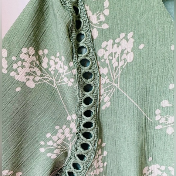 JessaKae Sage Green Midi Dress – Flowy Short Sleeve, NWT, M - Picture 6 of 7